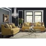 VISCONTTI Traditional Gold 2 Pc Set (Sofa + Loveseat)